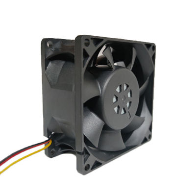 Ventola di raffreddamento impermeabile nera, CC assiale 24V 80x80mm del fan per esaurire