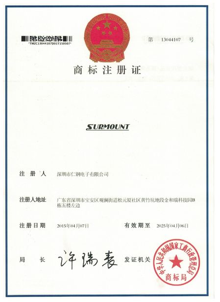 Porcellana Shenzhen Rengang Electronics Co., Ltd. Certificazioni
